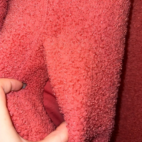 Nike women’s pink therma fit teddy pull over sweatshirt jacket XL - Picture 6 of 13